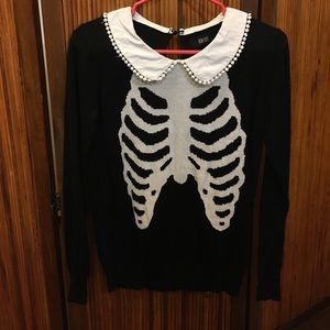 Iron Fist Skeleton Ribcage Sweater